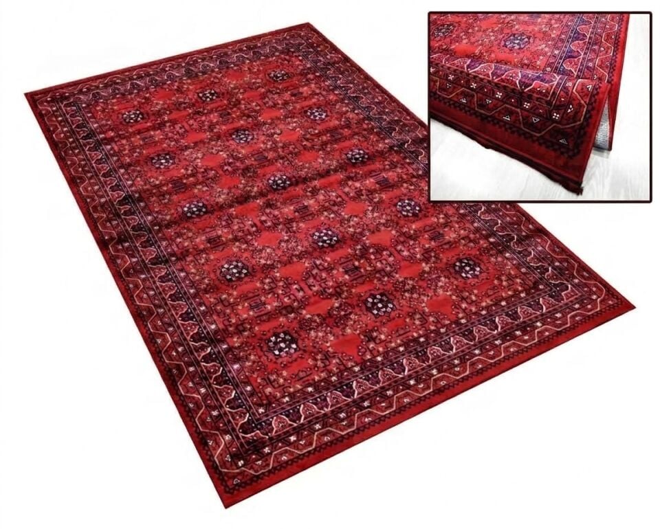 Decoser Afgan 831 Otantik Kırmızı Desenli Yaşam Alanı Halısı