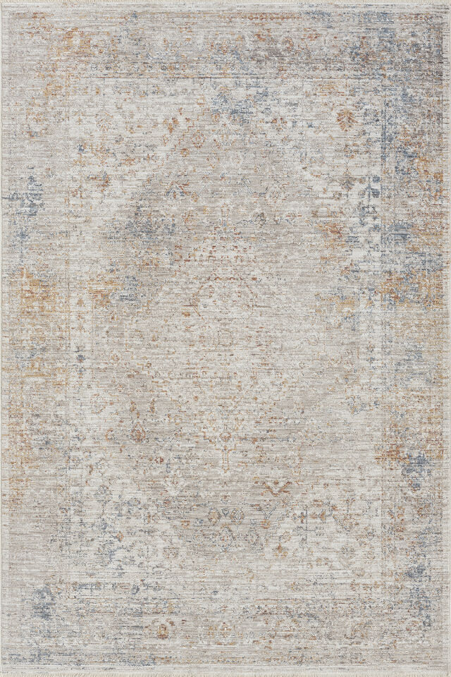 Seyran Halı Peru 10205 Bej | Pastel Dokunuşlu Vintage Dokuma Salon Halısı
