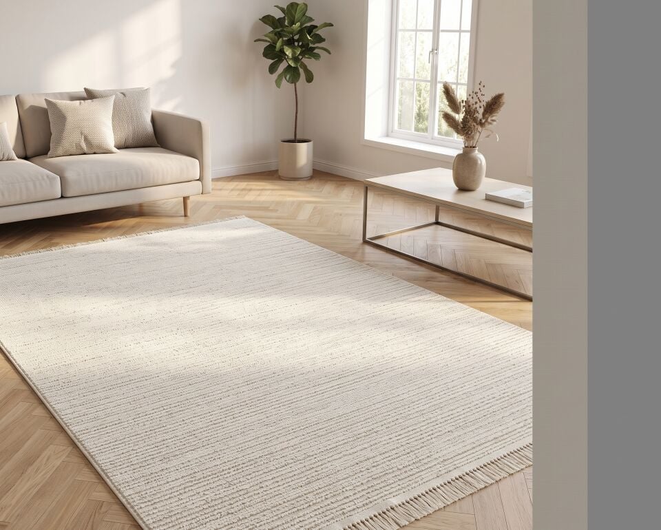 Decoser Soho 741 Gri Modern Çizgili Halı